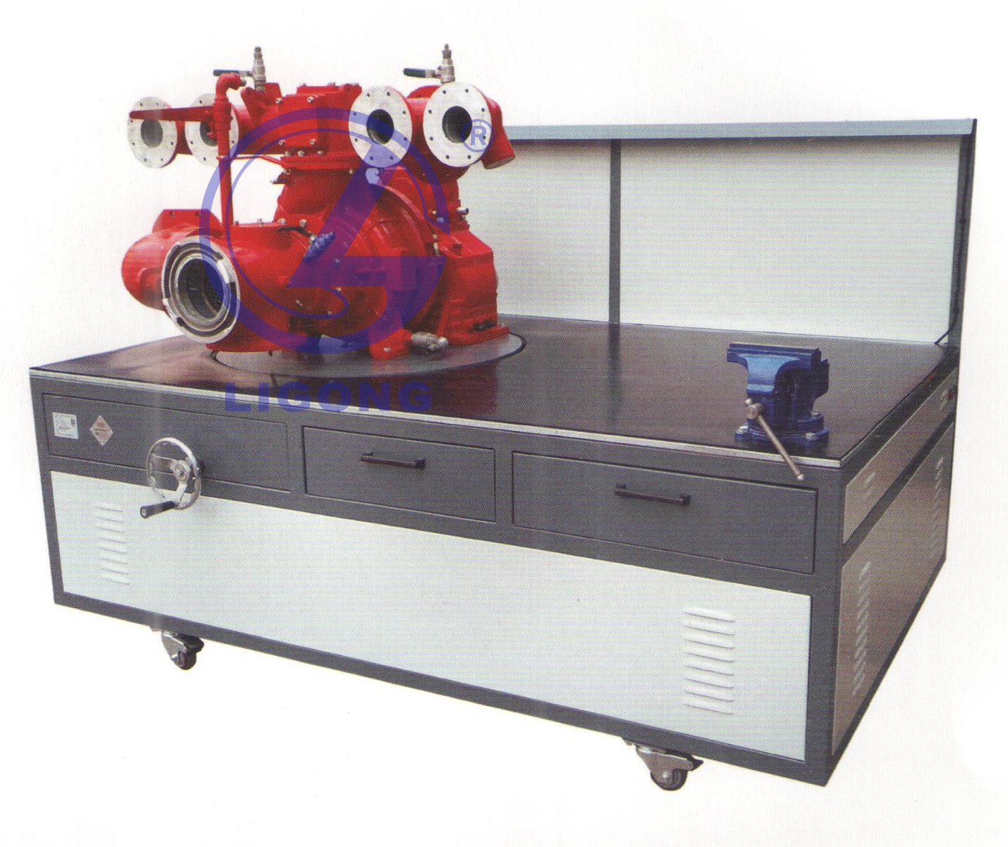 消防特種車(chē)輛車(chē)載消防泵拆裝平臺(tái)(常壓)